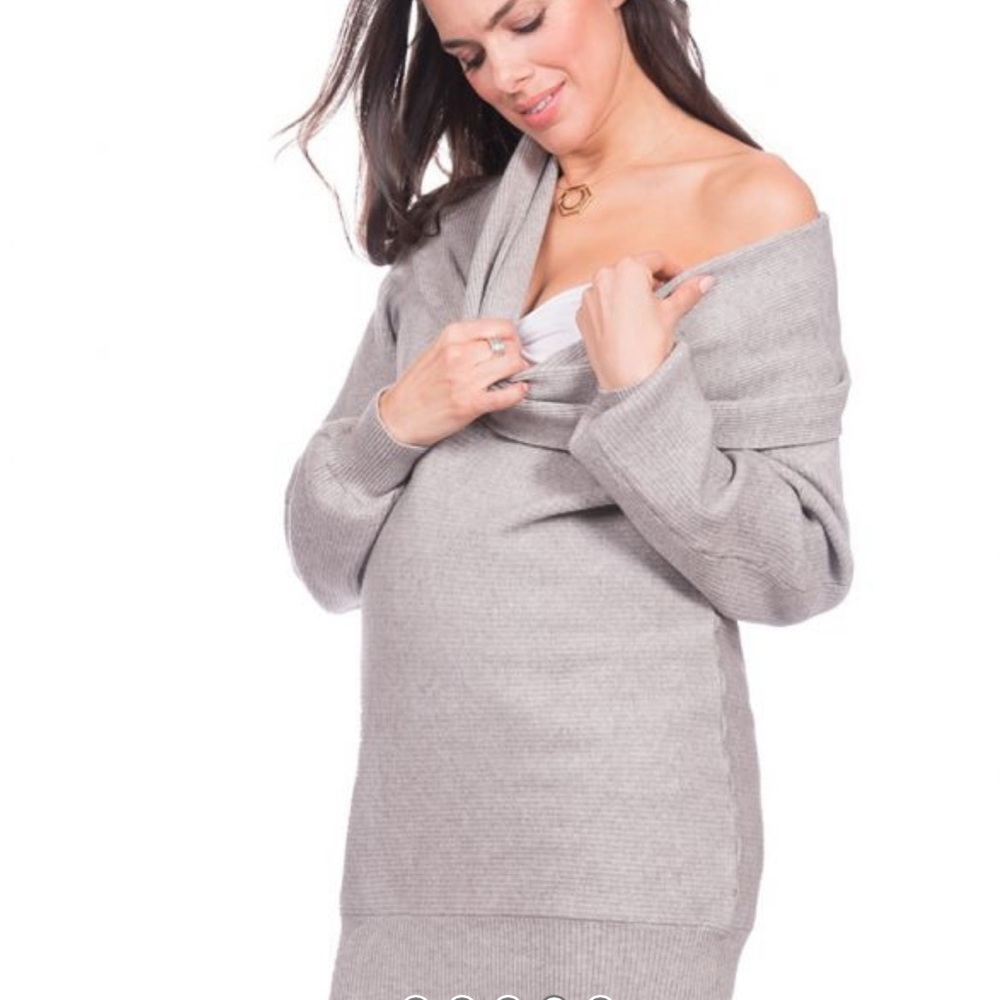 Seraphine Fold Over Knitted Tunic/Dress - Picture 4 of 11